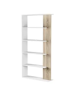 Adila White and Oak Effect Bookcase, 2934
