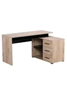 Amag Oak And Black Corner Desk, 3033