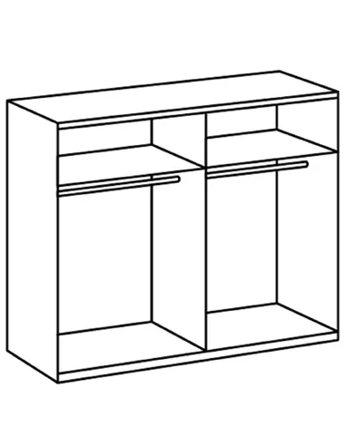 Alfor Grey Sliding Wardrobe, 2959