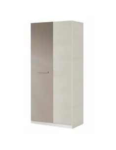 Almiron White & Grey Ash 2 Door Wardrobe, 3221
