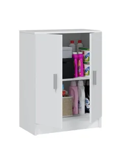 Alonso 2 Door White Universal Storage Cupboard, 3251