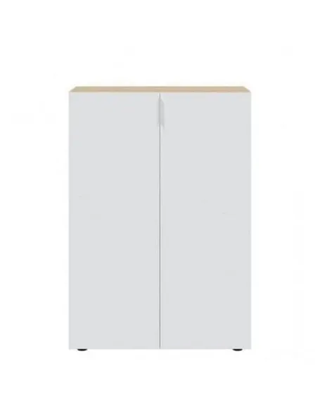 Alvaro White And Oak Effect 30 Pairs Shoe Cupboard Cabinet, 3229