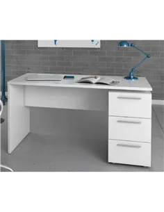 Amur Artic White Computer Office Desk Table, 2614