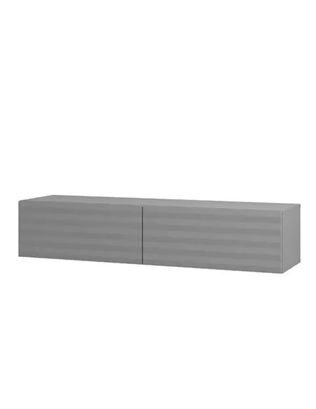 Amarentis Graphite Grey Wall Mounted Floating Wide Large TV Unit, 3428