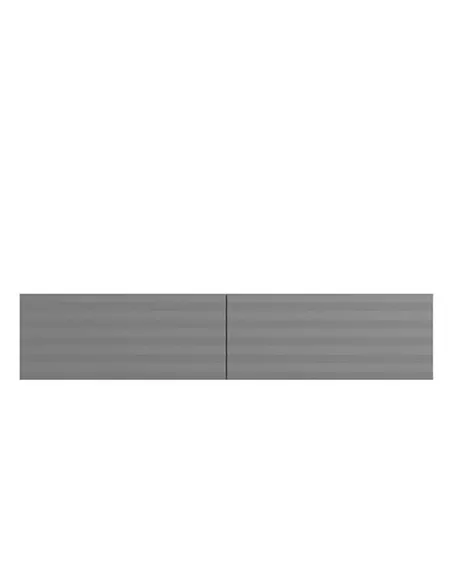Amarentis Graphite Grey Wall Mounted Floating Wide Large TV Unit, 3428