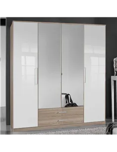 Anzo 4 Door 2 Drawer Wardrobe, 2968