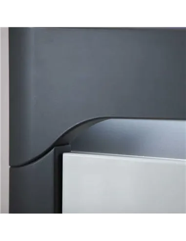 Athens Grey And White Gloss 2 Door & 4 Drawer Sideboard With Lights, 3170