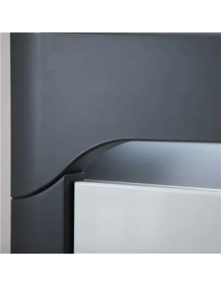 Athens Grey And White Gloss 2 Door & 4 Drawer Sideboard With Lights, 3170