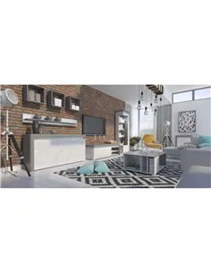 Athens Grey And White Gloss TV Unit, 3171 2