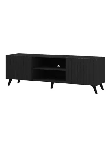 Atlantis Matte Black Large TV Cabinet, 3182