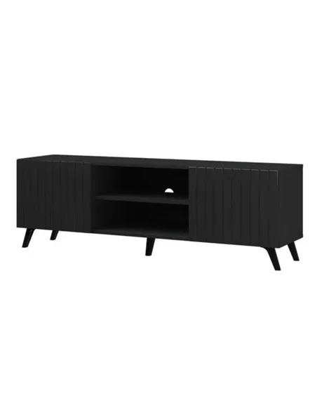 Atlantis Matte Black Large TV Cabinet, 3182