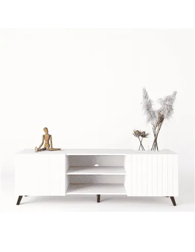 Atlantis Matte White Large TV Cabinet, 3198