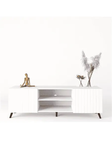 Atlantis Matte White Large TV Cabinet, 3198