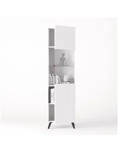 Atlantis Matte White Tall Display Cabinet, 3199 2