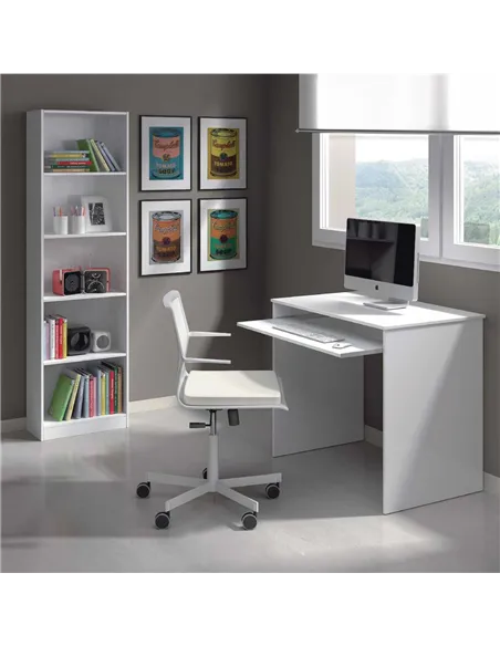 Blanco Small White Gloss Desk, 2491