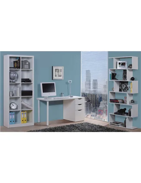 Blanco Artic White Desk With 3 Drawers, 2490