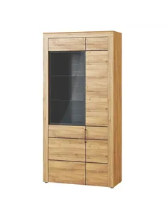 Camar Large Oak Effect 2 Door Display Cabinet K12, 2707