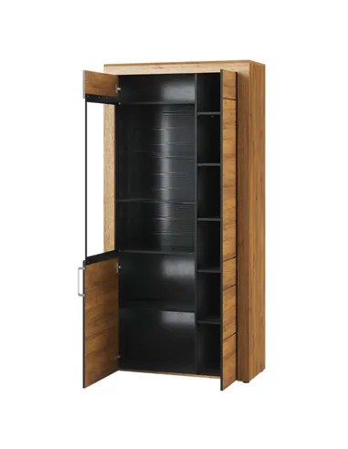 Camar Large Oak Effect 2 Door Display Cabinet K12, 2707