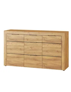 Camar Large Oak Effect 3 Drawer Sideboard K45, 2706