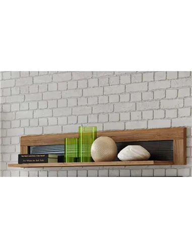 Camar Large Oak Effect Wall Mounted Shelf K35, 2709