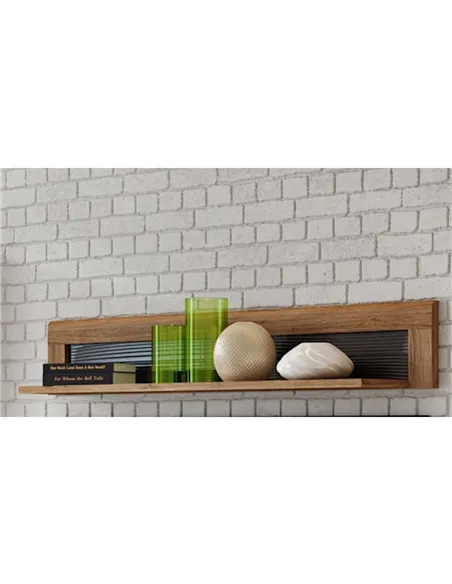 Camar Large Oak Effect Wall Mounted Shelf K35, 2709