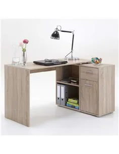 Carin Corner Flexi Desk Oak Effect, 2561