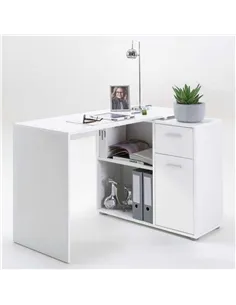 Carin Corner Flexi Desk White, 2560