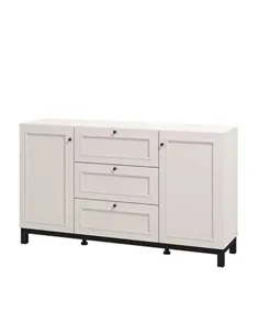 Cassio Cashmere Taupe Panelled Sideboard, 3439