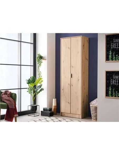 Cotswold Oak Effect Tall Multipurpose Shoe Storage Cupboard, 3450