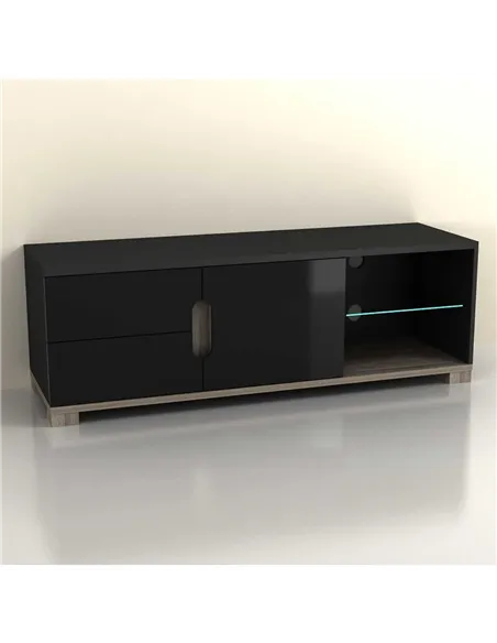 Costa BLACK Gloss TV unit, 2518