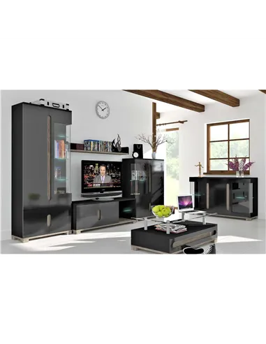 Costa BLACK Gloss TV unit, 2518
