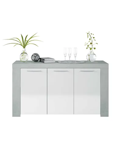 Curro White Gloss and Grey Sideboard, 2904