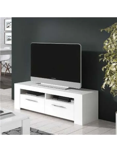 Curro Artic White TV Cabinet Entertainment Unit, 2559
