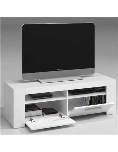 Curro Artic White TV Cabinet Entertainment Unit, 2559