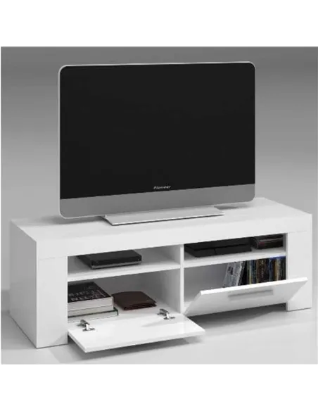 Curro Artic White TV Cabinet Entertainment Unit, 2559