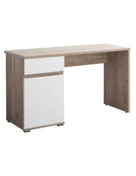 Elano Oak and White Gloss Desk, 3037