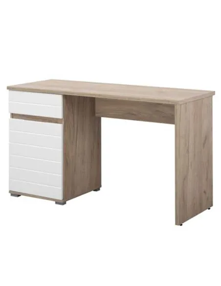 Elano Oak and White Gloss Desk, 3037