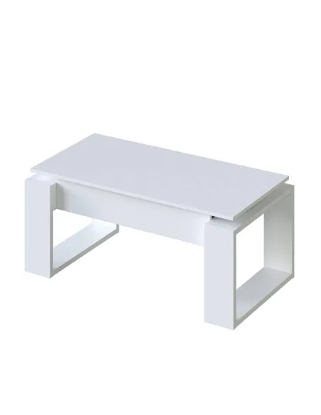 Felix White Coffee Table with Lift up Storage, 3082