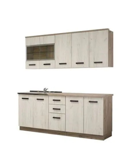 Gabriel White Oak Effect Kitchen Units, 3279