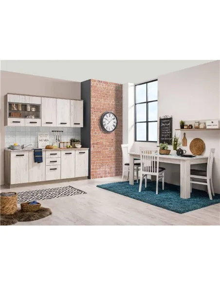 Gabriel White Oak Effect Kitchen Units, 3279