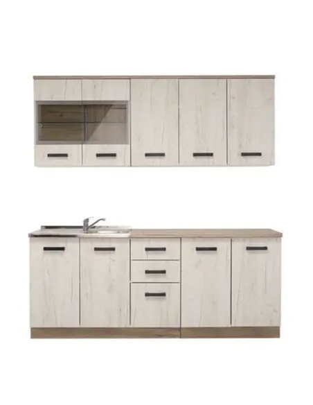 Gabriel White Oak Effect Kitchen Units, 3279