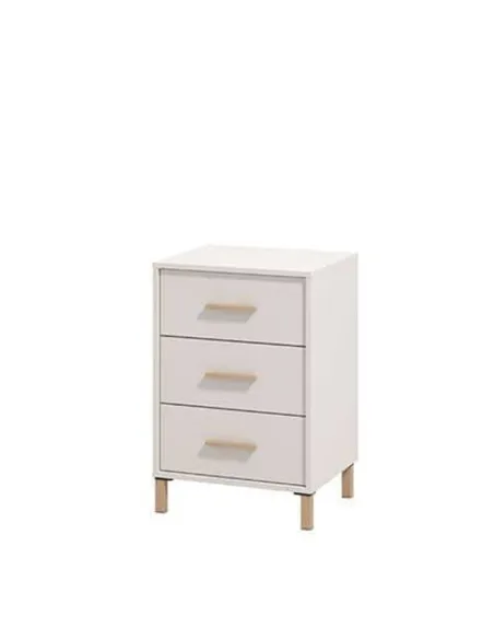 Granada Cashmere And Artisan Oak Effect Bedside Table, 3414