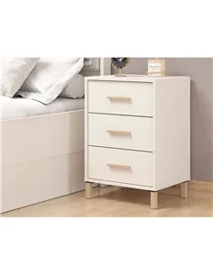 Granada Cashmere And Artisan Oak Effect Bedside Table, 3414 2