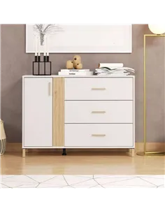 Granada Cashmere And Artisan Oak Effect Chest Of Drawers, 3413 2