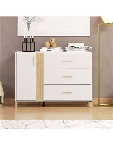 Granada Cashmere And Artisan Oak Effect Chest Of Drawers, 3413