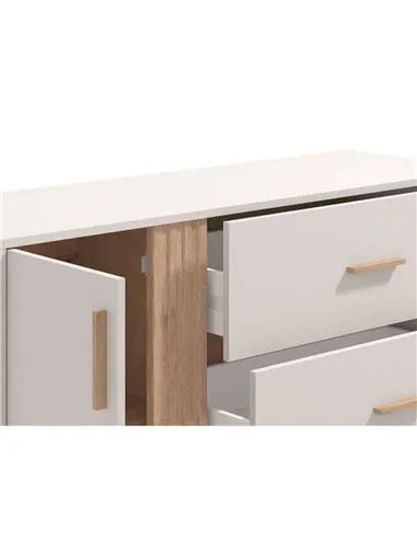 Granada Cashmere And Artisan Oak Effect Chest Of Drawers, 3413