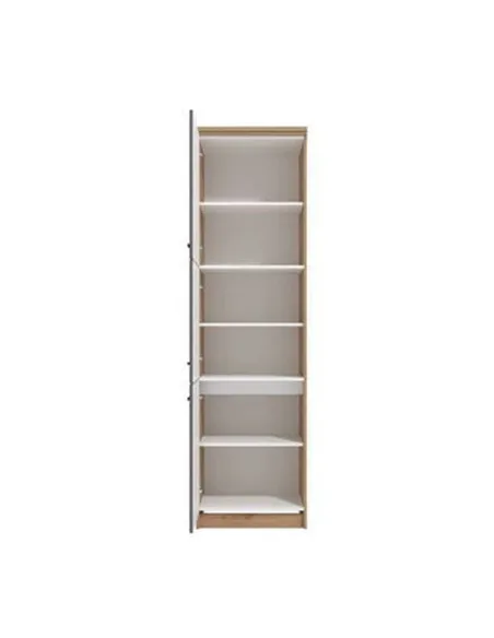 Hudson Grey And Oak Effect Tall 60cm 3 Door Kitchen Larder Unit Pantry Cupboard, 3271