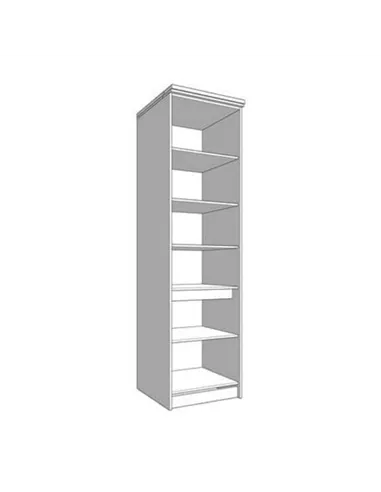 Hudson Grey And Oak Effect Tall 60cm 3 Door Kitchen Larder Unit Pantry Cupboard, 3271