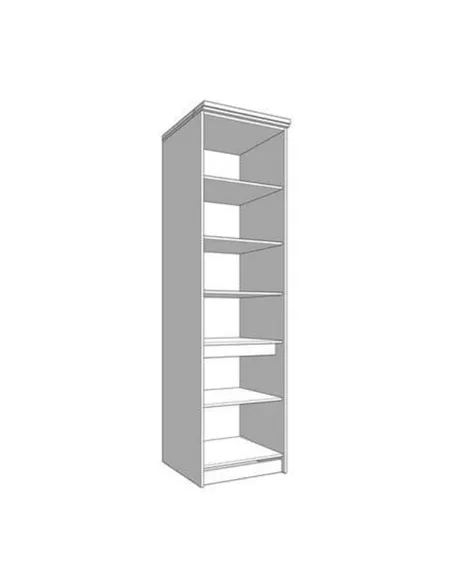 Hudson Grey And Oak Effect Tall 60cm 3 Door Kitchen Larder Unit Pantry Cupboard, 3271