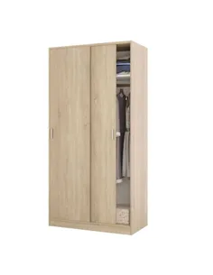 Hansen Canadian Oak Effect Small Narrow Sliding 2 Door Wardrobe, 3211